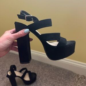 Black Platform Heels